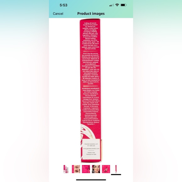 Grande Cosmetics Grande FANATIC Fanning & Curling Mascara - Picture 5 of 8